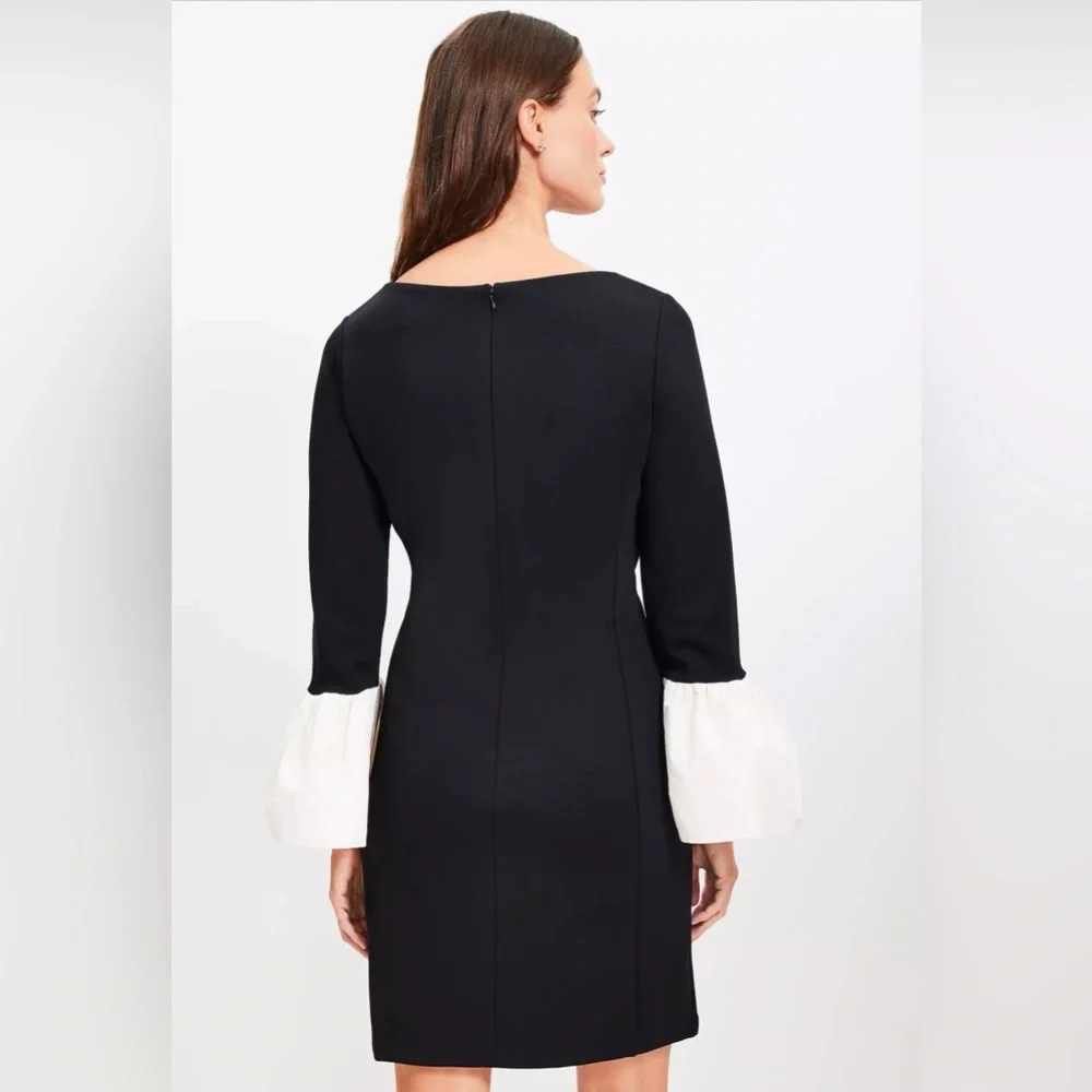 NWT LOFT Flounce Cut Ponte Mini Dress - XSP - Picture 3 of 6